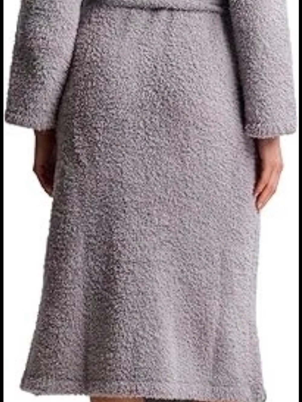 Barefoot Dreams CozyChic Adult Robe Dove Gray Luxury Soft Microfiber - Picture 3 of 3